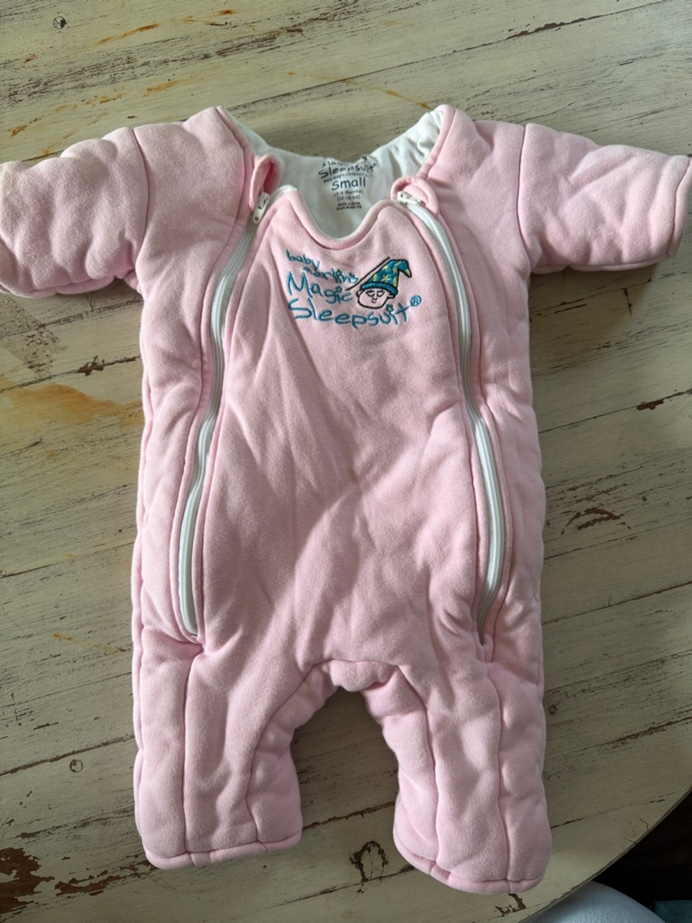 Baby Merlin’s Magic Sleepsuit Pink Sleepsuit One-Piece Footie with Dual Zippers